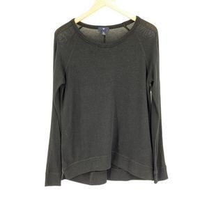 Womans Gap Sweater Top Semi-sheer Lightweight Black 0248 Small
